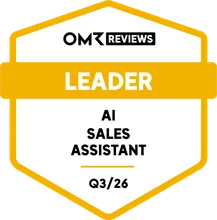 OMR Reviews Badge: Leader AI Sales Assistant
