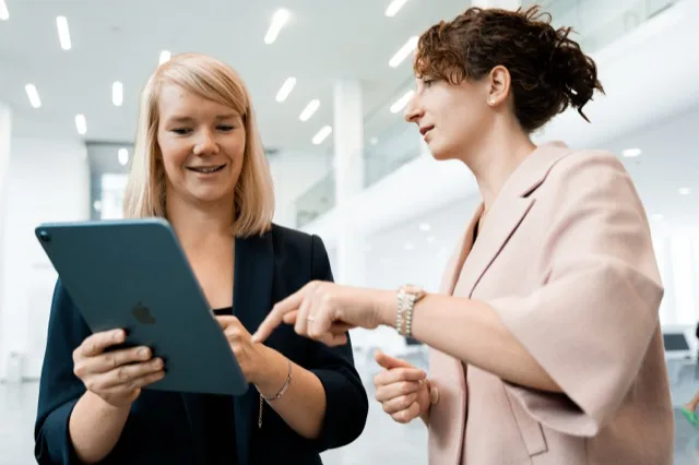 Analyse und Planung: gemeinsame Abstimmung am iPad